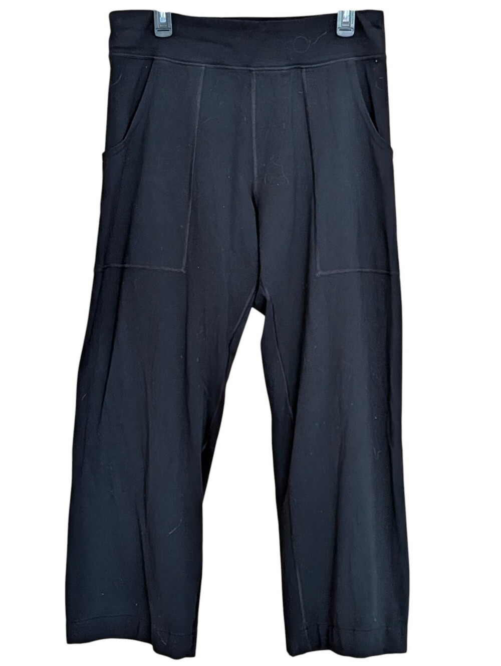 Lululemon Black Joggers L Athletic Leggings Straight Leg Athleisure Comfort
